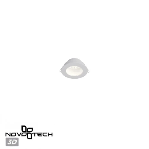 Светильник точечный Morus 370999 Novotech белый на 1 лампу, основание белое в стиле современный хай-тек круглый фото 7