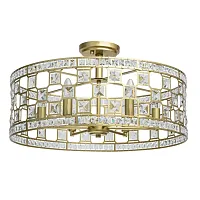 Люстра потолочная Монарх 121011606 MW-Light золотая на 6 ламп, основание золотое в стиле классический 