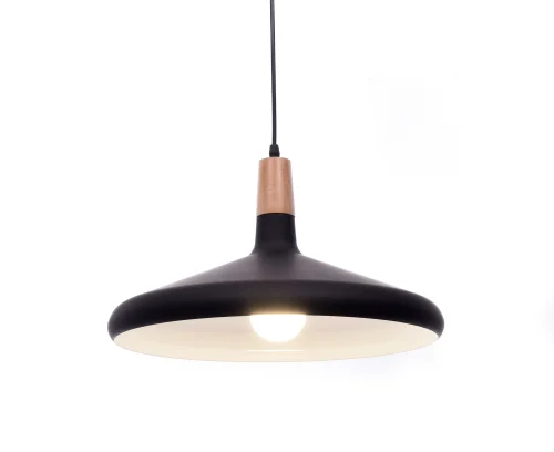 Светильник подвесной Bafido  LDP 7754-С BK Lumina Deco чёрный 1 лампа, основание чёрное в стиле современный минимализм  фото 3