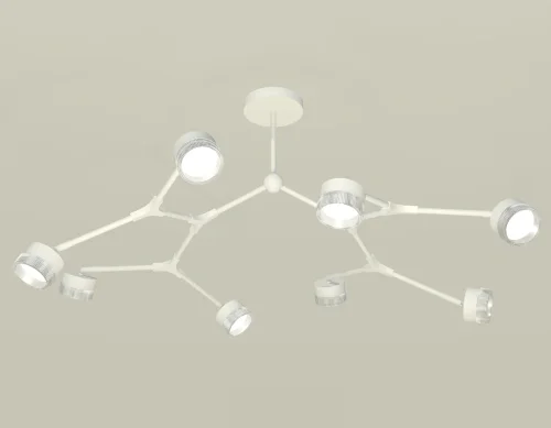 Светильник потолочный XB9059201 Ambrella light белый 8 ламп, основание белое в стиле современный хай-тек 