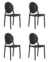 Набор 4 шт Стул обеденный DOBRIN ALBERT (цвет чёрный) цвет чёрный Dobrin, /, ножки/пластик/, размеры - *855**** Набор 4 шт Стул обеденный DOBRIN ALBERT (цвет чёрный) цвет чёрный Dobrin, /, ножки/пластик/, размеры - *855****