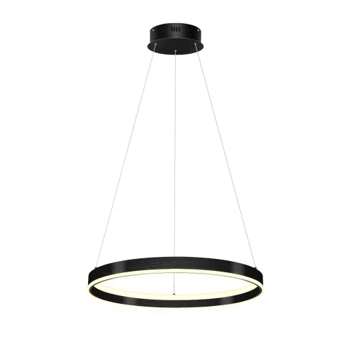 Светильник подвесной LED Rotonda 736417 Lightstar чёрный 1 лампа, основание чёрное в стиле современный кольца