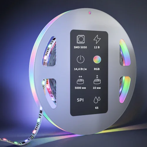 Светодиодная лента 12В 5050 14,4Вт/м RGB 5м IP 65 201243 Maytoni цвет LED K, световой поток Lm фото 2