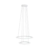 Светильник подвесной LED PENAFORTE 39273 Eglo белый на 1 лампу, основание белое в стиле классический современный хай-тек кольца