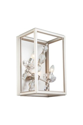 Бра INESSA W3850.2 silver Lucia Tucci серебряный на 2 лампы, основание серебряное в стиле современный Бра INESSA W3850.2 silver Lucia Tucci серебряный на 2 лампы, основание серебряное в стиле современный