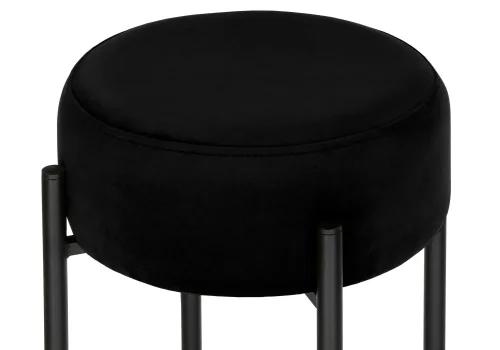 Полубарный стул Сайпл MR-24 / черный 581277 Woodville, чёрный/велюр, ножки/металл/чёрный, размеры - ****400*400 фото 3