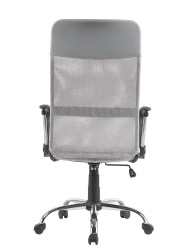 Кресло офисное TopChairs Benefit NEW, серое NC УТ000041622 Stool Group, серый/ткань сетка, ножки/металл/чёрный, размеры - ***** фото 4