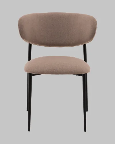 Стул Килиан велюр бежевый УТ000040828 Stool Group, бежевый/велюр, ножки/металл/чёрный, размеры - *790**** фото 2