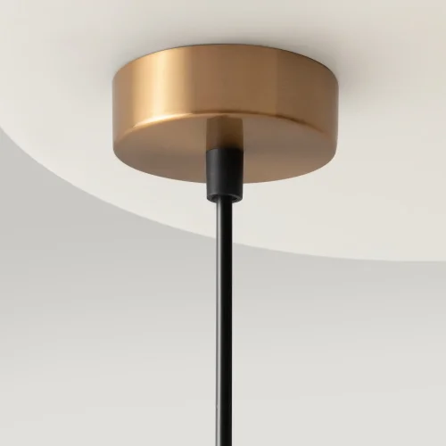 Светильник подвесной Ring MOD013PL-04BS1 Maytoni белый на 4 лампы, основание латунь в стиле современный шар фото 13