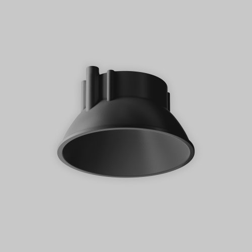 Декоративная черная рамка-отражатель для светильников серии Alfa LED Ring8-10W-RD-B Maytoni чёрный на 1 , основание чёрное в стиле современный хай-тек фото 5