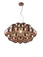 Светильник подвесной Baly 8825P/1 RGL iLamp золотой розовый 1 лампа, основание золотое розовое в стиле арт-деко модерн шар