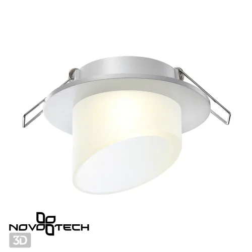 Светильник точечный Lirio 370897 Novotech белый 1 лампа, основание белое в стиле современный  фото 4