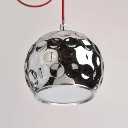 Светильник подвесной LED Котбус 492014406 MW-Light хром на 6 ламп, основание хром красное в стиле современный паук фото 3