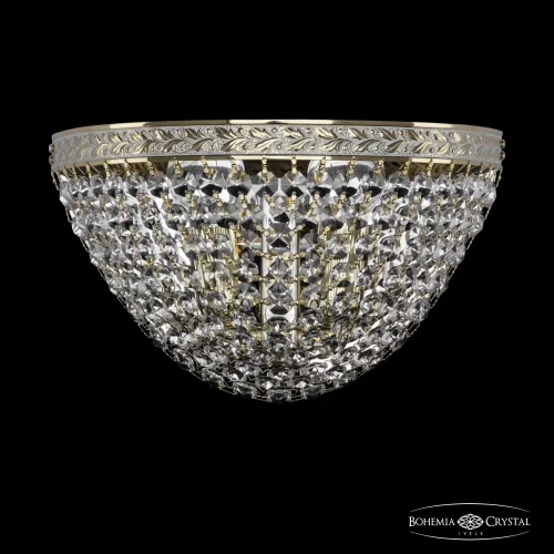 Бра 19321B/25IV GW Bohemia Ivele Crystal прозрачный на 2 лампы, основание золотое в стиле классический sp