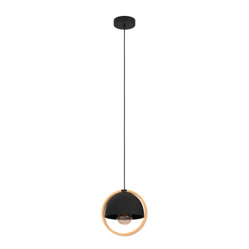 Светильник подвесной Callow 43755 Eglo чёрный 1 лампа, основание чёрное в стиле современный 