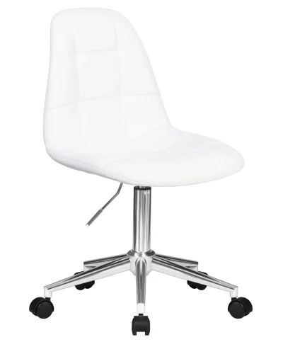 Офисное кресло набор 2 шт. SET-2 9800-LM MONTY, цвет белый Dobrin, /экокожа, ножки/металл/хром, размеры - 820*930***620*620 фото 3 Офисное кресло набор 2 шт. SET-2 9800-LM MONTY, цвет белый Dobrin, /экокожа, ножки/металл/хром, размеры - 820*930***620*620 фото 3