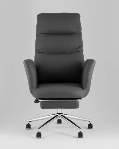 Кресло руководителя TopChairs Solid NC с оттоманкой, серый УТ000041760 Stool Group, /, ножки//, размеры - ***** фото 10