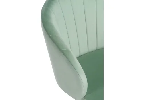 Компьютерное кресло Пард confetti aquamarine 464233 Woodville, зелёный/велюр, ножки/пластик/белый, размеры - *870***590*600 фото 7
