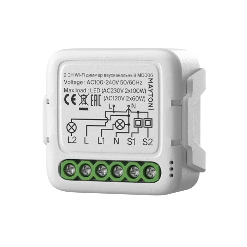 WI-FI диммер двухканальный MD006 Maytoni на 1 , основание белое в стиле 