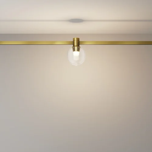 Трековый светильник LED Magnetic trаck system Flarity TR148-1-3W3K-BS Maytoni прозрачный для шинопроводов серии Magnetic trаck system Flarity латунь фото 6