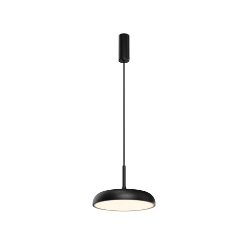 Светильник подвесной LED Gerhard MOD189PL-L12B3K1 Maytoni белый чёрный на 1 лампу, основание чёрное в стиле современный хай-тек фото 5