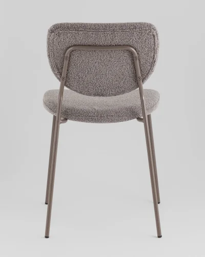 Стул обеденный Gigi, тёмно-серый букле, серые ножки УТ000039039 Stool Group, серый/букле, ножки/металл/, размеры - ***** фото 4