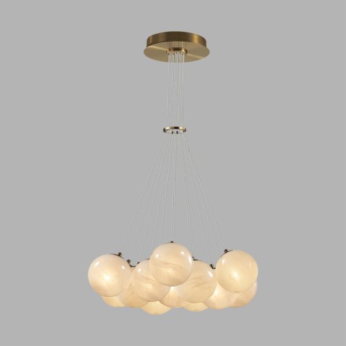 Люстра подвесная Magia 7109/13 Odeon Light белая на 13 ламп, основание белое в стиле хай-тек шар фото 5 Люстра подвесная Magia 7109/13 Odeon Light белая на 13 ламп, основание белое в стиле хай-тек шар фото 5