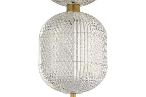 Светильник подвесной LED Candels L 1.P9 G Arti Lampadari прозрачный 1 лампа, основание золотое в стиле современный  фото 4