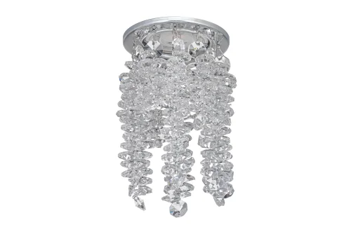 Светильник точечный Osimo GU10.5.14.8.101 N Dio D'Arte прозрачный на 1 лампу, основание серебряное в стиле классический 