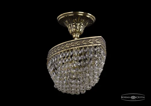 Светильник потолочный 19323/35IV GB Bohemia Ivele Crystal прозрачный 2 лампы, основание золотое в стиле классический sp