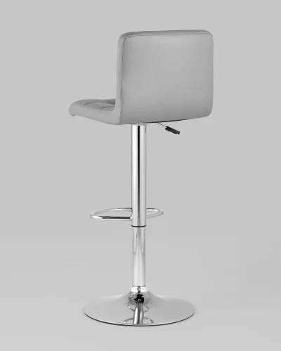 Стул барный Малави LITE, серый NP УТ000037679 Stool Group, серый/экокожа, ножки//хром, размеры - 860*1080***400*435 фото 5
