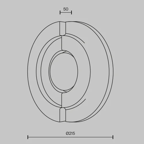 Бра LED MOD462WL-L10BG3K Daylight Maytoni бежевый на 1 лампу, основание чёрное в стиле современный отражённый свет фото 6