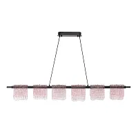 Светильник подвесной LED Voile SL6021.403.36 ST-Luce розовый на 1 лампу, основание чёрное в стиле современный линейный