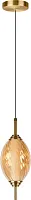 Светильник подвесной LED Helix 10421/A Amber LOFT IT янтарный на 1 лампу, основание бронзовое в стиле современный 