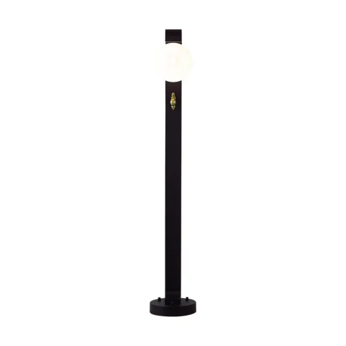 Парковый светильник Luma 5434/1FA Odeon Light уличный IP54 чёрный на 1 лампу, плафон белый в стиле флористика скандинавский современный G9 фото 6 Парковый светильник Luma 5434/1FA Odeon Light уличный IP54 чёрный на 1 лампу, плафон белый в стиле флористика скандинавский современный G9 фото 6