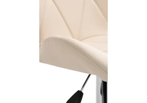 Барный стул Trio 1 beige 15033 Woodville, бежевый/экокожа, ножки/металл/, размеры - 900*1100***460*480 фото 7