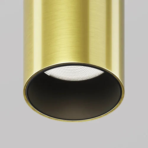 Светильник точечный LED Focus T C141RS-L125-6W4K-BBS Maytoni латунь на 1 лампу, основание латунь чёрное в стиле современный хай-тек трубочки фото 2
