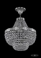 Люстра потолочная хрустальная 19101/H1/35IV Ni Bohemia Ivele Crystal прозрачная на 6 ламп, основание никель в стиле классика sp