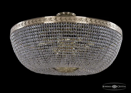 Люстра потолочная хрустальная 19051/80IV G Bohemia Ivele Crystal прозрачная на 16 ламп, основание золотое в стиле классический sp