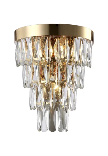 Бра ABIGAIL AP3 GOLD/TRANSPARENT Crystal Lux прозрачный на 3 лампы, основание золотое в стиле классический  фото 2