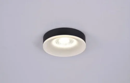 Светильник точечный Tevere OML-102919-01 Omnilux чёрный на 1 лампу, основание чёрное в стиле современный 