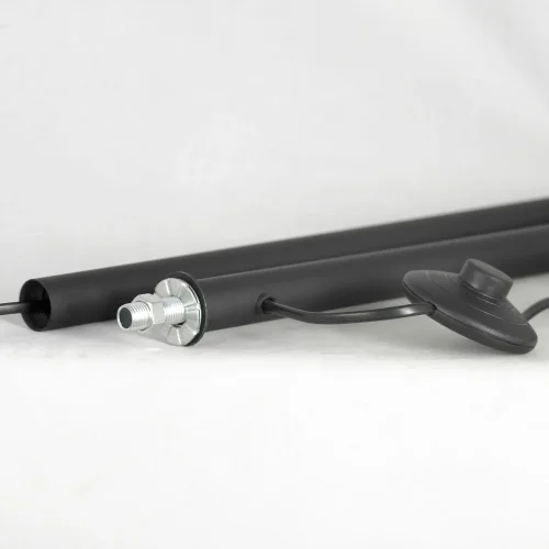 Торшер LSP-0636 Lussole изогнутый серый 1 лампа, основание чёрное в стиле современный
 фото 6