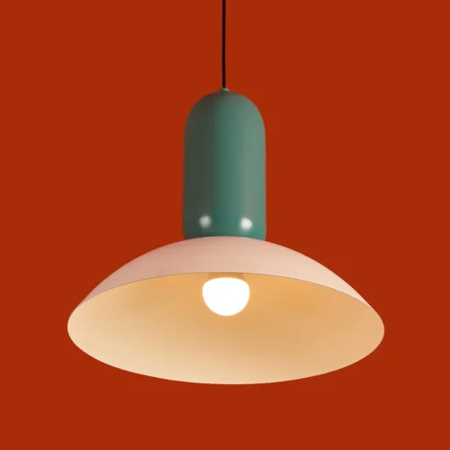 Светильник подвесной Lotus FR5551PL-01WG Freya разноцветный белый на 1 лампу, основание чёрное в стиле джапанди современный мемфис фото 9