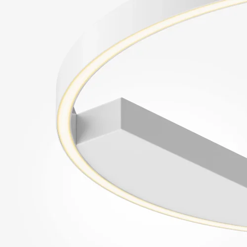 Светильник потолочный LED Rim MOD058CL-L35WK Maytoni белый на 1 лампу, основание белое в стиле современный хай-тек минимализм кольца фото 2