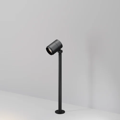Парковый светильник LED Spira O497FL-L12B3K1 Maytoni уличный IP65 чёрный на 1 лампу, плафон чёрный в стиле современный хай-тек LED фото 5