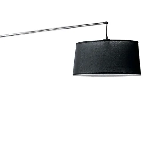 Торшер напольный  NORDICA 4968+5034 Mantra изогнутый чёрный 1 лампа, основание хром чёрное в стиле минимализм современный
 фото 2