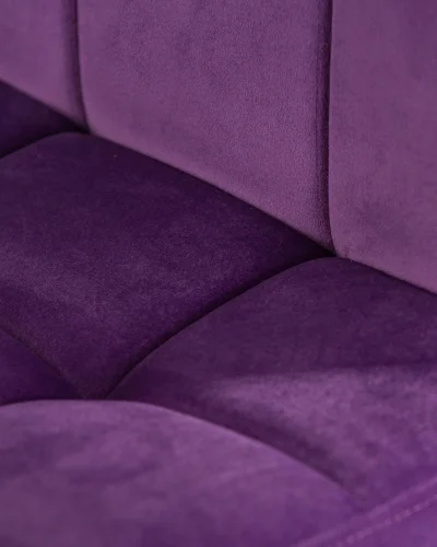 Стул барный 5018-LM DOMINIC, цвет сиденья фиолетовый велюр (MJ9-58), цвет основания черный Dobrin, фиолетовый/велюр, ножки/металл/чёрный, размеры - 940*1150***420*520 фото 8