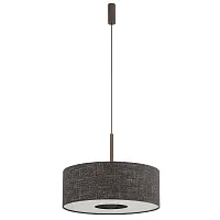 Светильник подвесной Santana M 11659-NW Nowodvorski чёрный на 1 лампу, основание коричневое в стиле лофт 