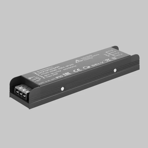 Блок питания 48V 200Вт IP20 Power Supply Magnetic PSL007-200W-48V-IP20 Maytoni чёрный в стиле хай-тек современный для светильников серии Power Supply Magnetic магнитный s35 gravity магнитная radity радиусная магнитная exility тонкая магнитная фото 5