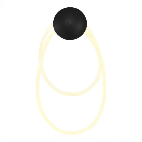 Бра LED Sagrato SL6102.401.30 ST-Luce белый на 1 лампа, основание чёрное в стиле хай-тек 
